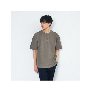 アバハウス(ABAHOUSE)の【モカ】【アンサンブル対応】フクレ ジャガード 刺繍 半袖 Tシャツ(Tシャツ/カットソー(半袖/袖なし))