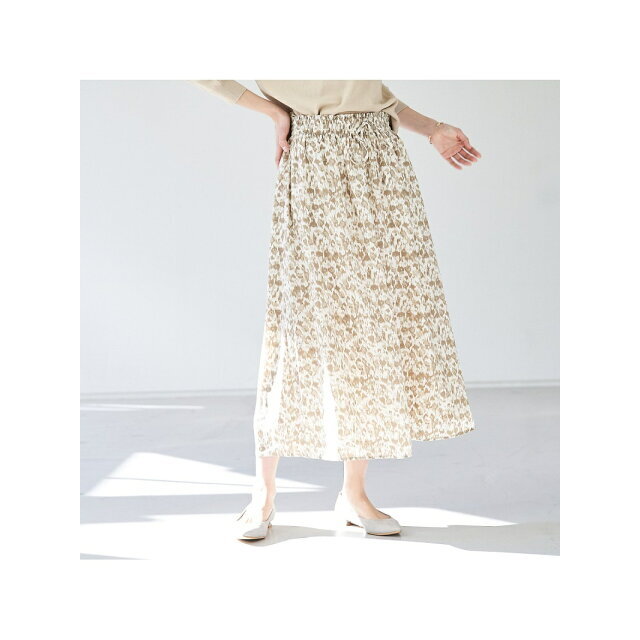abahouse mavie(アバハウスマヴィ)の【ベージュ】【セットアップ対応】プリーツスカート レディースのスカート(ロングスカート)の商品写真