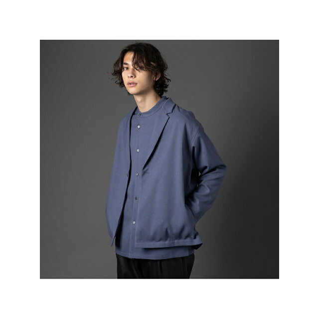 ABAHOUSE(アバハウス)の【ブルーグレー】【MYSELF ABAHOUSE】POLY WOOLLY TWILL ポリウーリ メンズのジャケット/アウター(その他)の商品写真