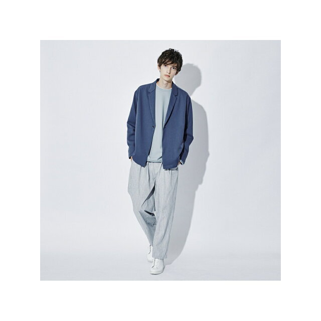 ABAHOUSE(アバハウス)の【ブルーグレー】【MYSELF ABAHOUSE】POLY WOOLLY TWILL ポリウーリ メンズのジャケット/アウター(その他)の商品写真