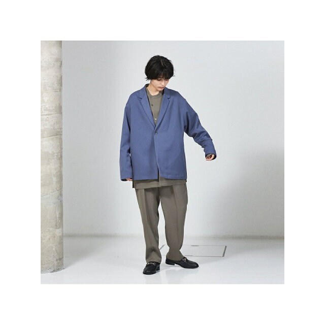 ABAHOUSE(アバハウス)の【ブルーグレー】【MYSELF ABAHOUSE】POLY WOOLLY TWILL ポリウーリ メンズのジャケット/アウター(その他)の商品写真