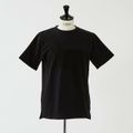 【ブラック】スラッシュパッチワーク半袖Tシャツ