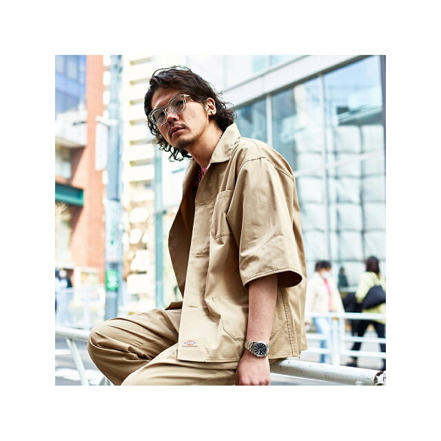 【ベージュ】【Dickies / ディッキーズ】MYSELF ABAHOUSE 別注 オーバ