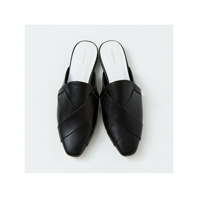 AU BANNISTER(オゥバニスター)の【ブラック】【S】【販売店舗限定】クロスメッシュミュール レディースの靴/シューズ(サンダル)の商品写真