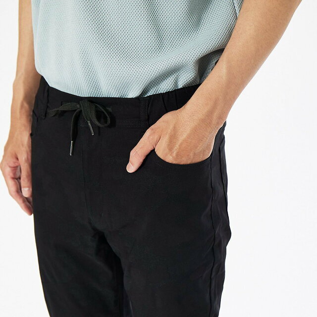 ABAHOUSE(アバハウス)の【ブラック】カモフラ柄 ジャガード ストレッチ イージー 5ポケット パンツ メンズのパンツ(その他)の商品写真