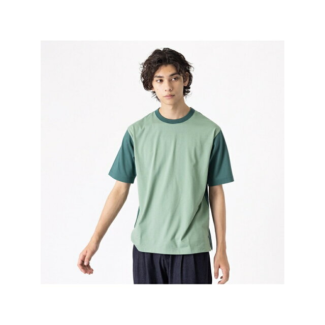 ABAHOUSE(アバハウス)の【モスグリーン】ブークレ コンビネーション Tシャツ その他のその他(その他)の商品写真