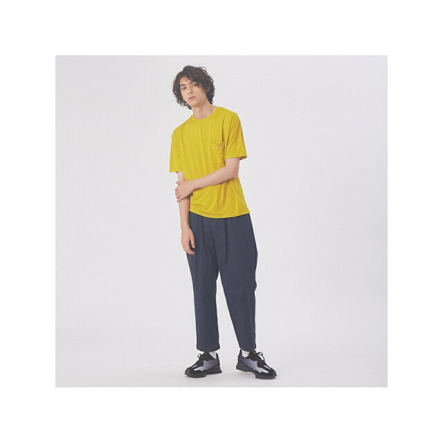 ABAHOUSE(アバハウス)の【イエロー】【48】パイピング ポンチ ポケット Tシャツ メンズのトップス(Tシャツ/カットソー(半袖/袖なし))の商品写真