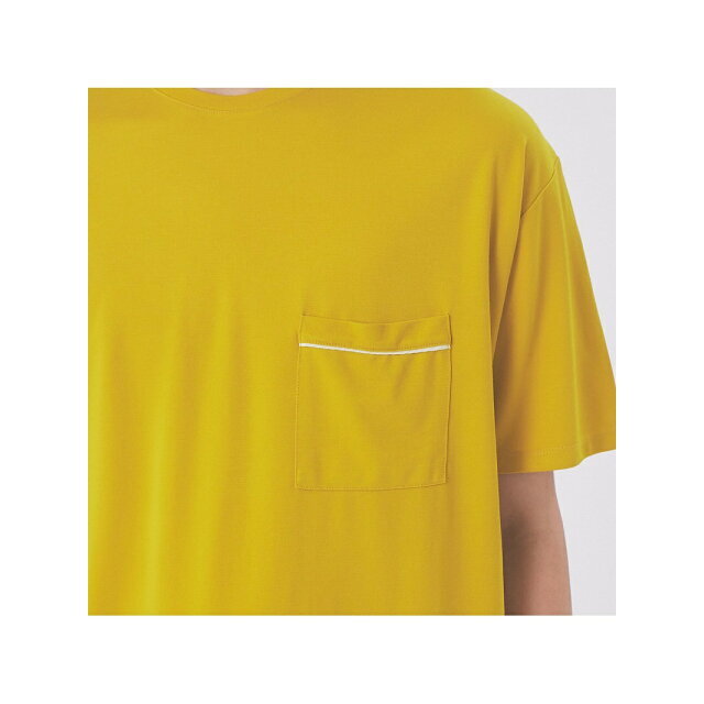 ABAHOUSE(アバハウス)の【イエロー】【48】パイピング ポンチ ポケット Tシャツ メンズのトップス(Tシャツ/カットソー(半袖/袖なし))の商品写真