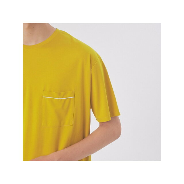 ABAHOUSE(アバハウス)の【イエロー】【50】パイピング ポンチ ポケット Tシャツ メンズのトップス(Tシャツ/カットソー(半袖/袖なし))の商品写真