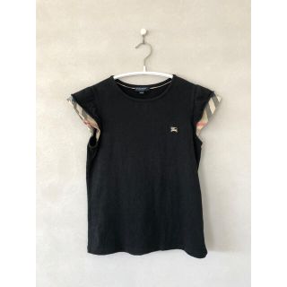 バーバリー(BURBERRY)のKona様　バーバリー　フレンチスリーブTシャツ　140 ブラック (Tシャツ/カットソー)