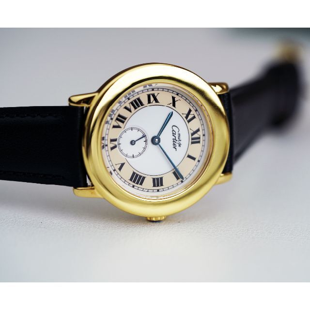 Cartier(カルティエ)の美品 カルティエ マスト ロンド II ゴールド スモールセコンド LM メンズの時計(腕時計(アナログ))の商品写真