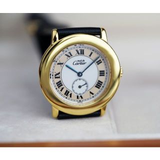 Cartier - 美品 カルティエ マスト ロンド II ゴールド スモールセコンド ...