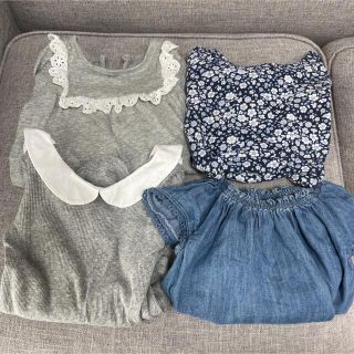 ベビーギャップ(babyGAP)のGAP 女の子4点セット　70〜80cm(シャツ/カットソー)