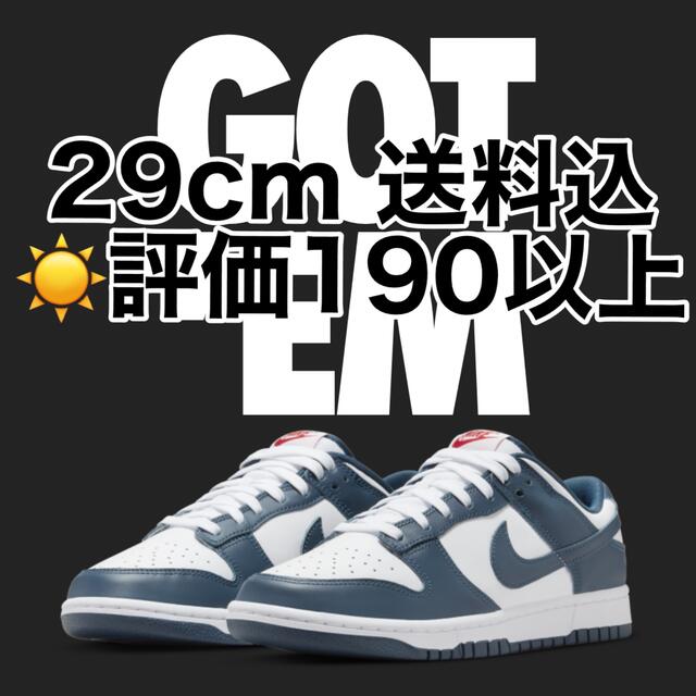 送料込 国内正規品 29 NIKE DUNK LOW VALERIAN BLUEスニーカー