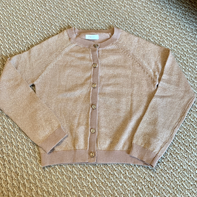 NEXT(ネクスト)のnext 新品　3-4y 104センチ　ラメカーディガン キッズ/ベビー/マタニティのキッズ服女の子用(90cm~)(カーディガン)の商品写真