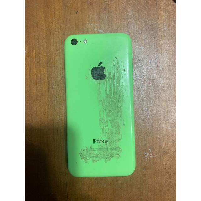 iPhone(アイフォーン)のiPhone 5c 16GB グリーン スマホ/家電/カメラのスマートフォン/携帯電話(スマートフォン本体)の商品写真