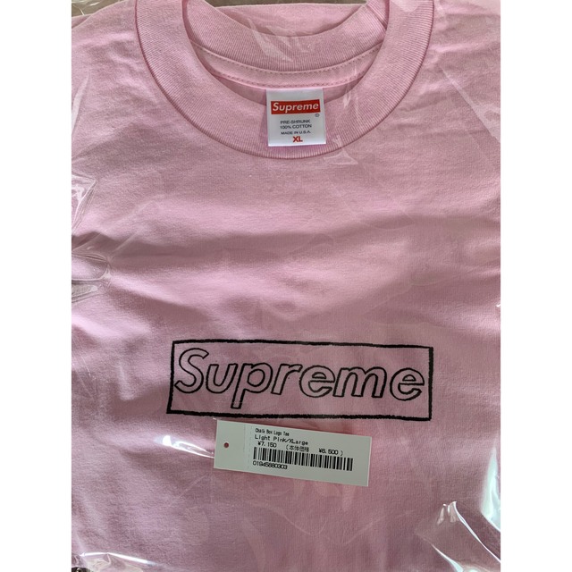 Supreme KAWS Chalk Logo Tee pink XL 1