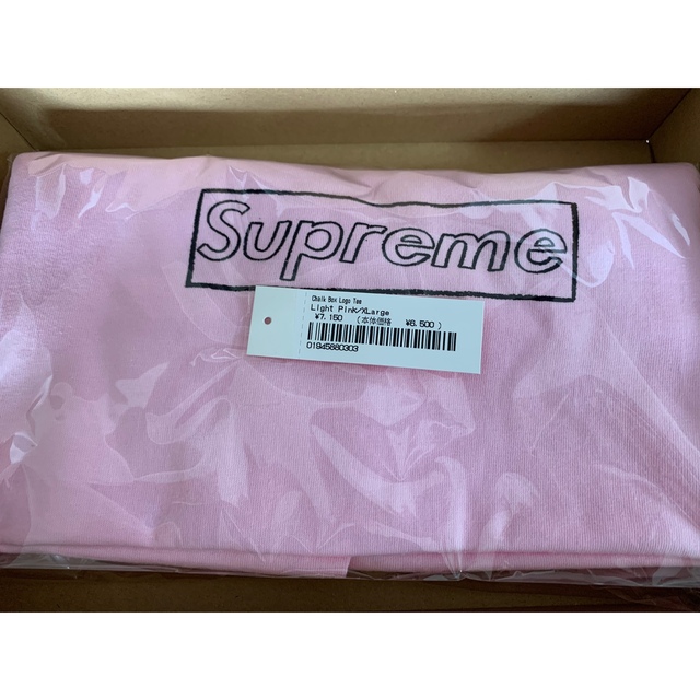 Supreme KAWS Chalk Logo Tee pink XL 2