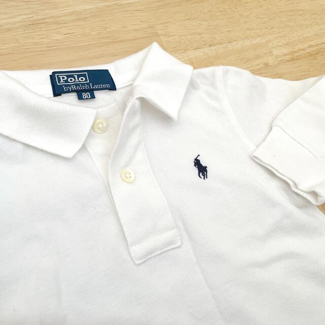 POLO RALPH LAUREN(ポロラルフローレン)のPolo by Ralph Lauren/長袖ポロシャツ/サイズ80cm キッズ/ベビー/マタニティのベビー服(~85cm)(シャツ/カットソー)の商品写真