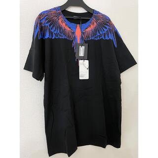 マルセロブロン(MARCELO BURLON)の新品　MARCELO BURLON マルセロバーロン　フェザー　Tシャツ　M(Tシャツ/カットソー(半袖/袖なし))