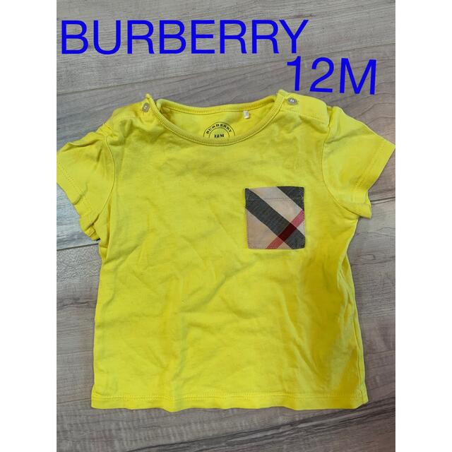 BURBERRY(バーバリー)のBURBERRY バーバリー　Tシャツ　半袖　12M キッズ/ベビー/マタニティのベビー服(~85cm)(Ｔシャツ)の商品写真