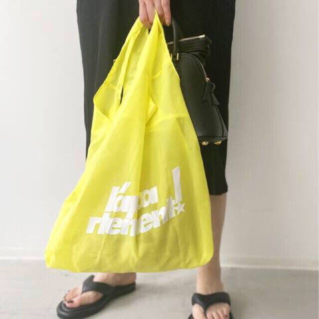 L'Appartement DEUXIEME CLASSE(アパルトモンドゥーズィエムクラス)の【専用】★レッド&イエローset アパルトモン Nylon Eco Bag レディースのバッグ(エコバッグ)の商品写真