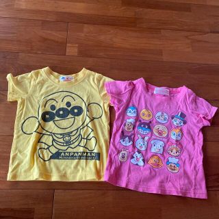 アンパンマン　Tシャツ　95cm 2枚セット　イエロー　ピンク(Tシャツ/カットソー)