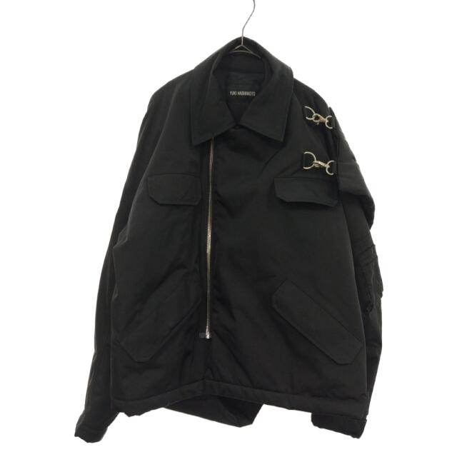 YUKI HASHIMOTO ユウキハシモト 20AW NYLON SCARFED BOMBER JACKET ナイロン ボンバー ジャケット ブラック