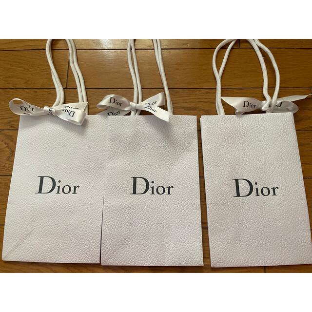 Dior(ディオール)のDior紙袋3個 レディースのバッグ(ショップ袋)の商品写真