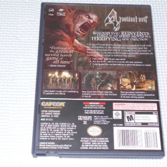 ニンテンドーゲームキューブ - GC☆resident evil 4 海外版☆箱 ニンテンドーゲームキューブ - GC☆resident evil 4 海外版☆箱