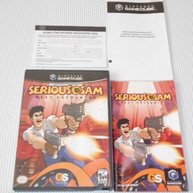 家庭用ゲームソフトGC★SERIOUS SAM 海外版★箱付・説明書付・ソフト付★動作確認済