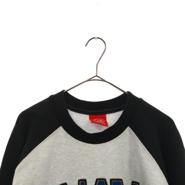 Paragraph パラグラフ 22SS Color Raglan Sweatshirt ロゴスウェットトレーナー ブラック 2