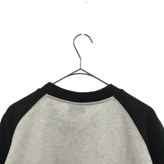 Paragraph パラグラフ 22SS Color Raglan Sweatshirt ロゴスウェットトレーナー ブラック 3