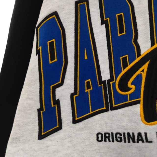 Paragraph パラグラフ 22SS Color Raglan Sweatshirt ロゴスウェットトレーナー ブラック 5