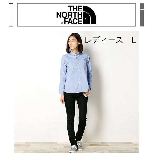 THE NORTH FACE(ザノースフェイス)の【THE NORTH FACE】レディース　L オックスフォードシャツ レディースのトップス(シャツ/ブラウス(長袖/七分))の商品写真