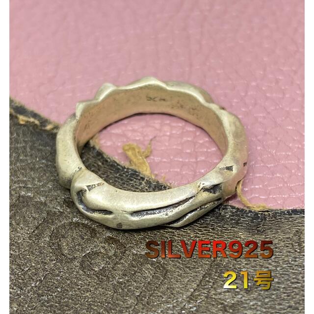 スクロールシルバー925リング silver925甲丸　銀指輪　9u2YU メンズのアクセサリー(リング(指輪))の商品写真