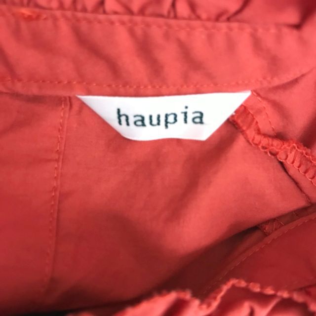 haupia ワンピース ティアードワンピース 半袖 オレンジ サイズ38 レディースのワンピース(ひざ丈ワンピース)の商品写真