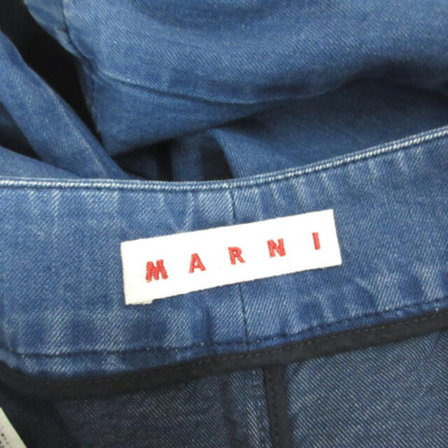 Marni(マルニ)のマルニ ワイドデニム ルーズ クロップド ウォッシュ インディゴ 36  レディースのパンツ(デニム/ジーンズ)の商品写真