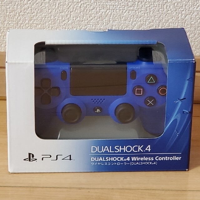 PS4 ワイヤレスコントローラー 純正　DUALSHOCK4ウェイブブルーゲームソフト/ゲーム機本体