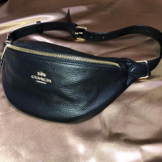 コーチ(COACH)の美品　coach コーチ　ウエストバッグ　ボディバッグ　レザー ユニセックス(ボディバッグ/ウエストポーチ)