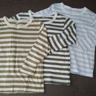 ムジルシリョウヒン(MUJI (無印良品))の無印良品　長袖Tシャツ3枚セット　100(Tシャツ/カットソー)