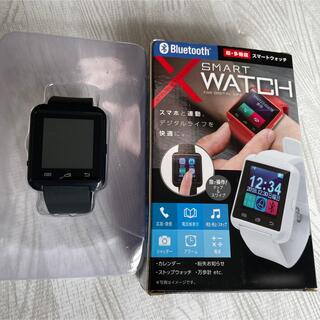スマートウォッチ　黒　Bluetooth(腕時計(デジタル))
