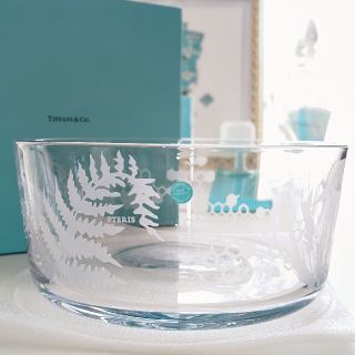 ティファニー(Tiffany & Co.)のティファニー ボウル クリスタル フローラ＆ファウナ(食器)