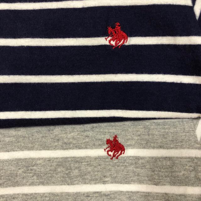 POLO RALPH LAUREN(ポロラルフローレン)の美品♡POLO baby ボーダー半袖Tシャツ　2色2枚セット　110センチ キッズ/ベビー/マタニティのキッズ服男の子用(90cm~)(Tシャツ/カットソー)の商品写真