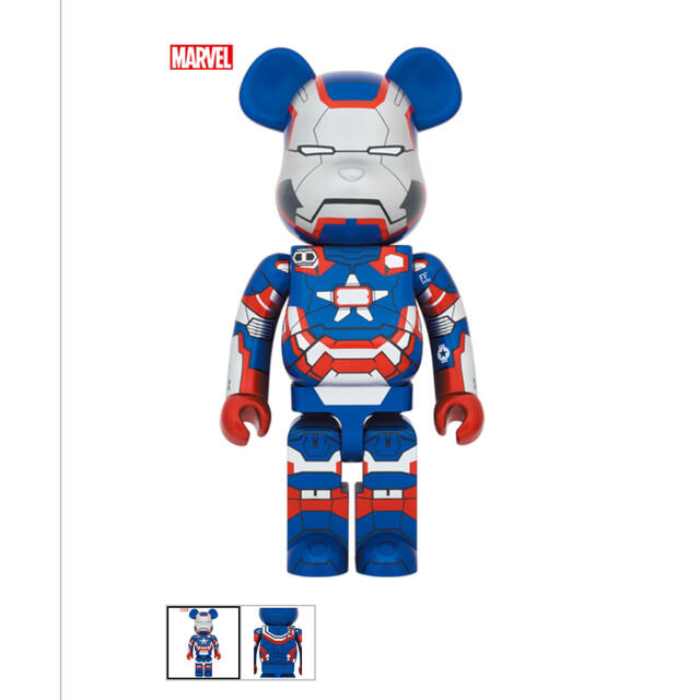 BE@RBRICK(ベアブリック)のBE@RBRICK IRON PATRIOT 1000％ ベアブリック エンタメ/ホビーのフィギュア(その他)の商品写真