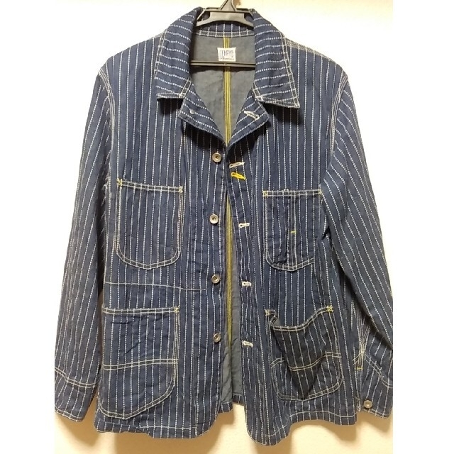 倉敷TENRYODENIM Mサイズ日本製ネップデニム13オンス　ウォバッシュ メンズのジャケット/アウター(Gジャン/デニムジャケット)の商品写真