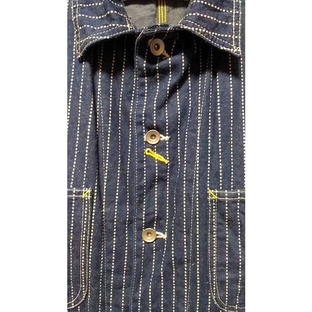倉敷TENRYODENIM Mサイズ日本製ネップデニム13オンス ウォバッシュ 4