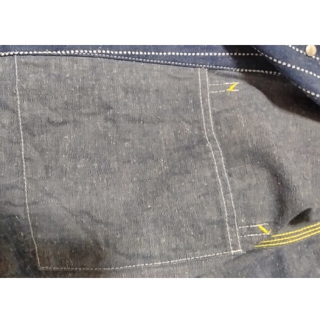 倉敷TENRYODENIM Mサイズ日本製ネップデニム13オンス　ウォバッシュ メンズのジャケット/アウター(Gジャン/デニムジャケット)の商品写真