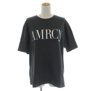 アメリカーナ(AMERICANA)のアメリカーナ JEANS FACTORY Tシャツ ロゴ F チャコールグレー(Tシャツ(半袖/袖なし))