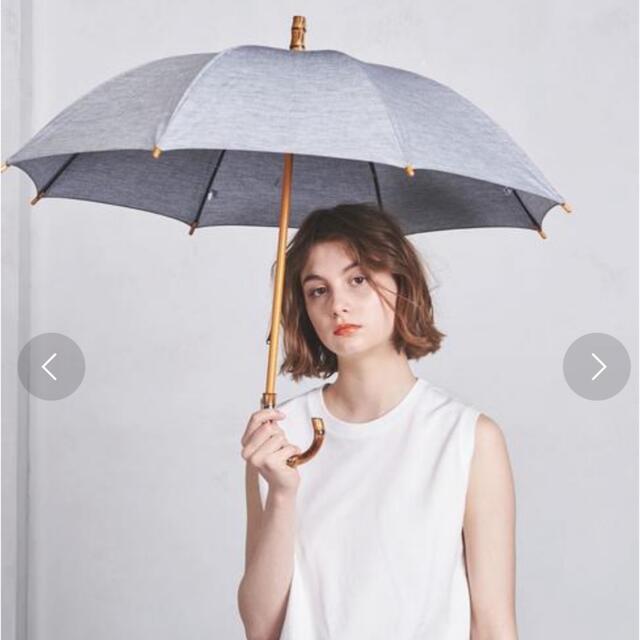 UNITED ARROWS(ユナイテッドアローズ)のUnited Arrows 雨晴兼用傘　シャンブレーブラック 日傘 レディースのファッション小物(傘)の商品写真